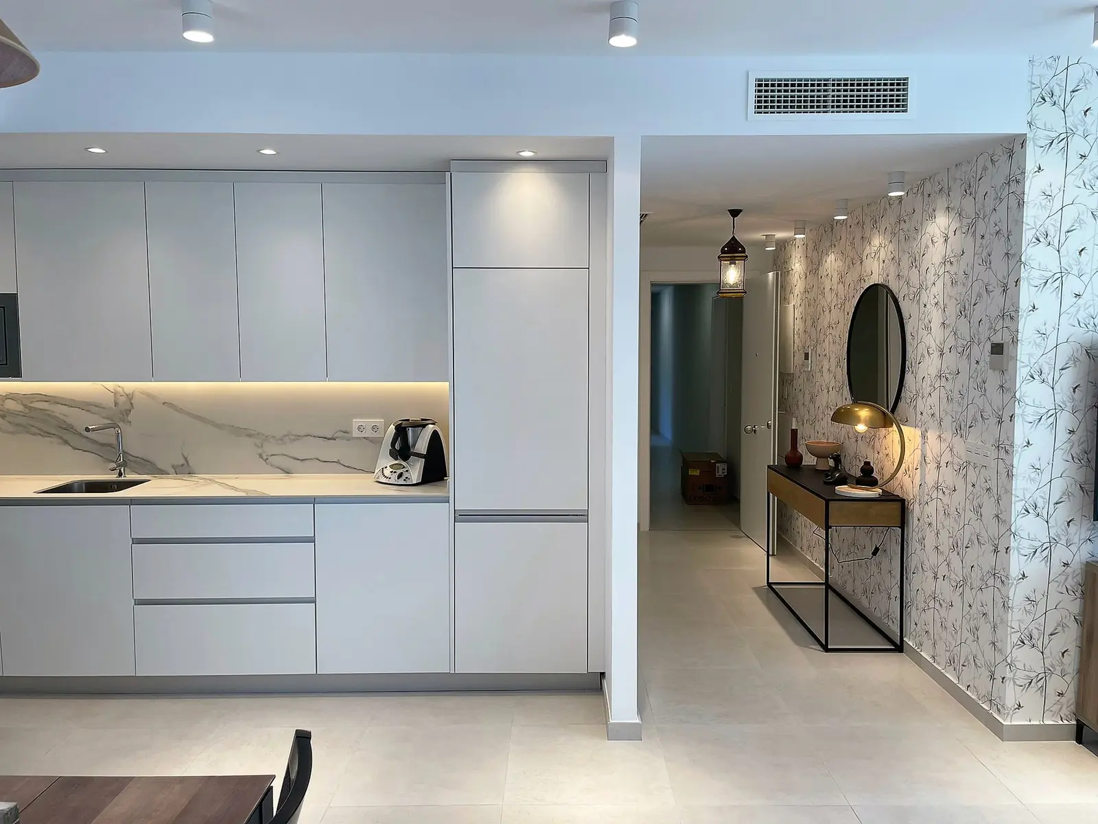 Cocina abierta del proyecto Verdi 4